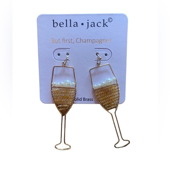 bella jack Jewelry - Bella Jack Champagne Flute Earrings!